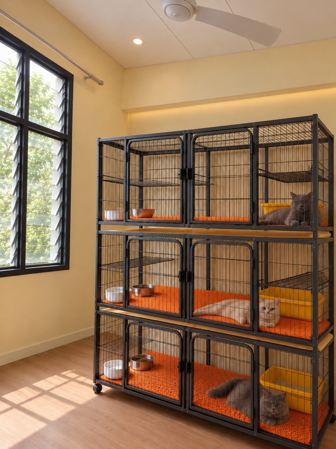 Cat boarding suites